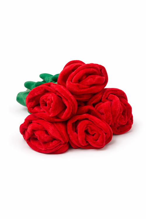 Plush Rose Bouquet (5 Roses)